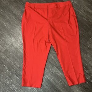 Lane Bryant Red Straight Leg Pants Size 28‎ Women's